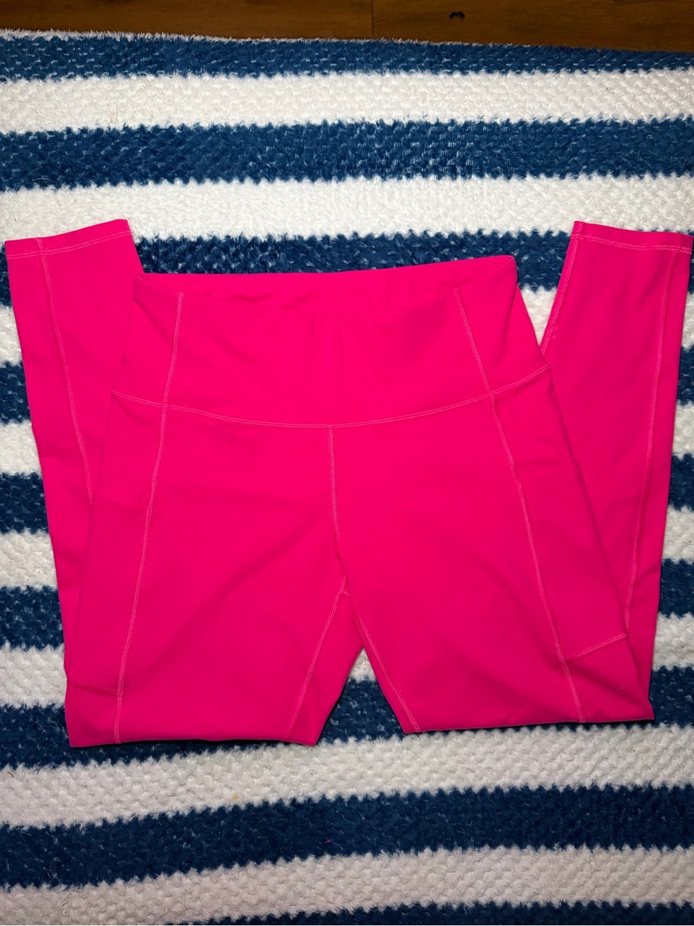 Ewedoo Neon Pink Compression Leggings with Pockets